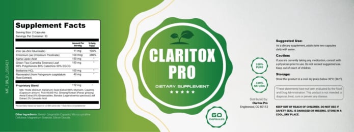Claritox Pro best dizziness support supplement 2025